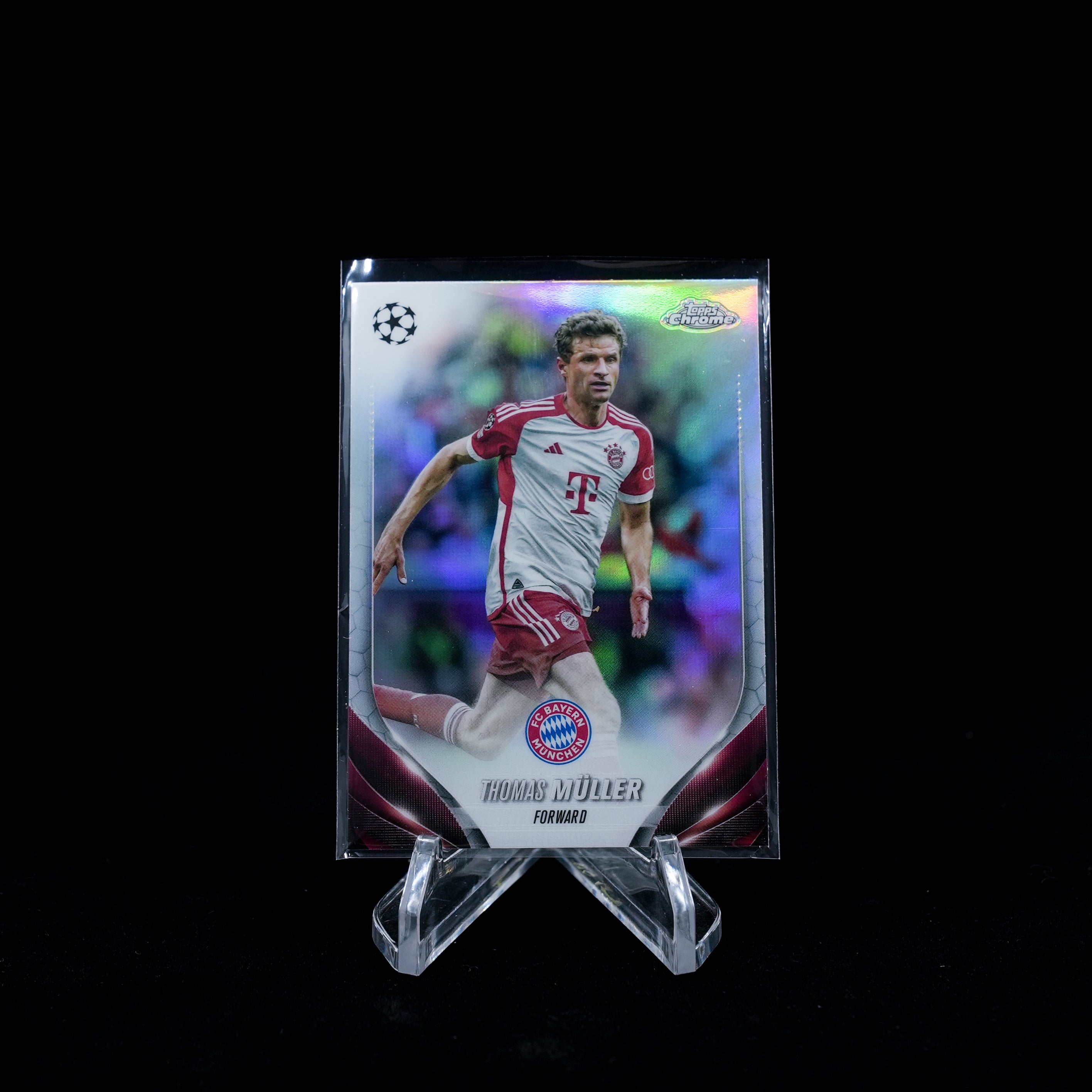 2023-24 Topps Chrome UEFA Club Competitions Soccer-Thomas Müller-Silver